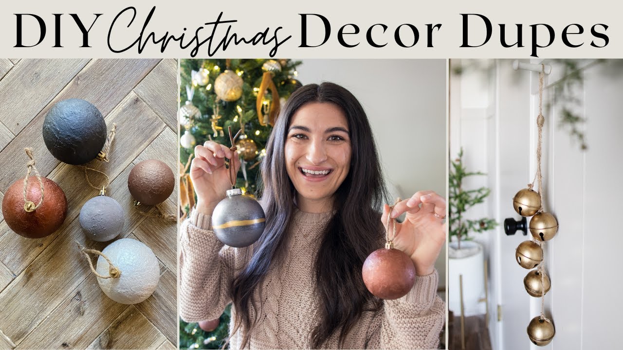 THREE DIY DESIGNER CHRISTMAS DUPES YOU CAN DO WITH GOLD SPRAY PAINT – Stay  Home Style