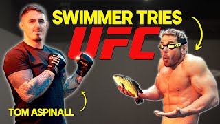 Swimmer tries MMA ft Tom Aspinall (UFC Heavyweight)