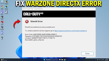 How To Fix COD Warzone DirectX Unrecoverable Error on PC - Easy Fix
