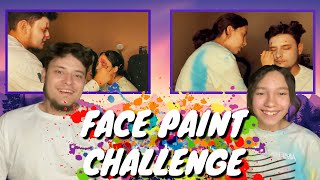 I MESSED UP HER FACE!!! | Face Paint Challenge FAIL!