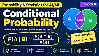 EP 8: Conditional Probability Explained | P(A|B) Formula, Examples & AI/ML Applications |