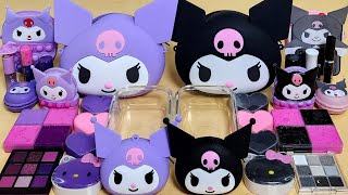 Kuromi Black Vs Purple Slime Mixing Random Into Slime! Satisfying Slime#Asmr#Slime#Satisfying