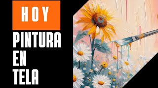 Cmo Pintar Girasoles Y Margaritas En Pinceladas Con Pintura Acrlica art onestroke viral