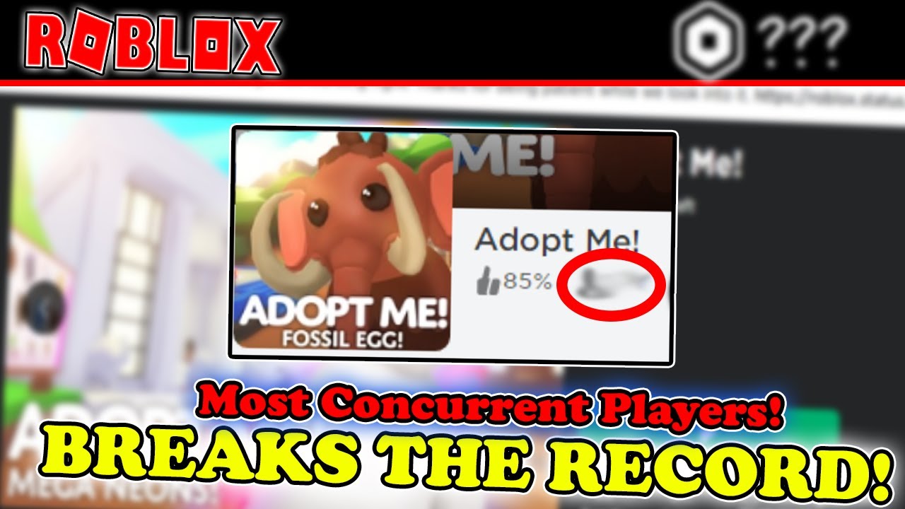 Adopt Me! on X: We set a new CCU (Players online) record on @Roblox!!  683,404 of you played Adopt Me! at the same time when we launched the April  Fools Update!! 😭