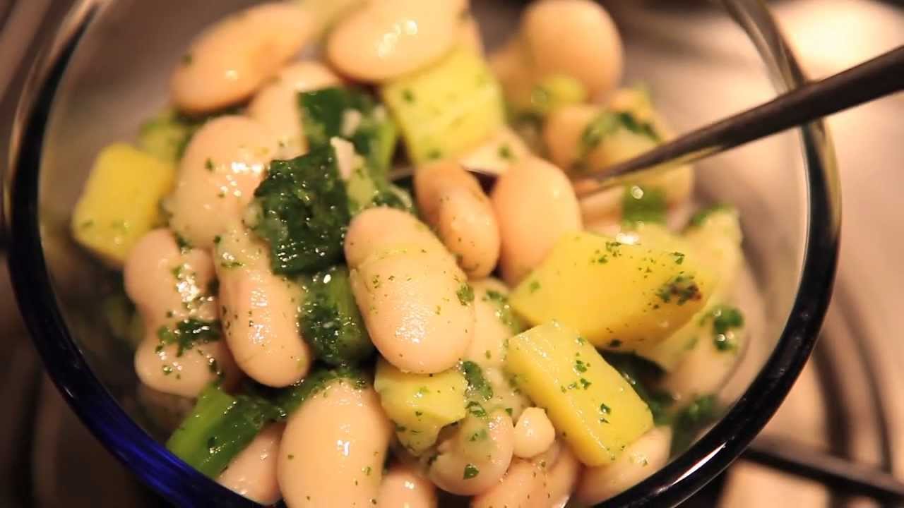 Weiße Bohnen mit Kartoffel - Ein einfaches Antipasti Rezept - YouTube