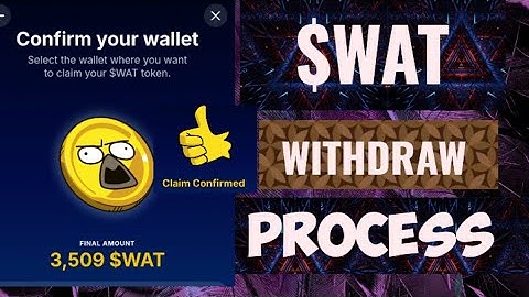 GAMEE withdraw update | $WAT Token Withdraw Process | $WAT Airdrop Withdrawal Process