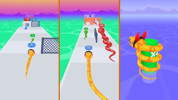 Snake Run Race - Gameplay Walkthrough Level 37-50 (Android/iOS)