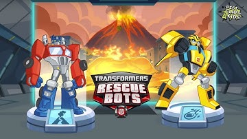 Transformers Rescue Bots: Disaster Dash Hero Run #101 | OUTRUN lava flows w/ Epic DinoBots! By Budge