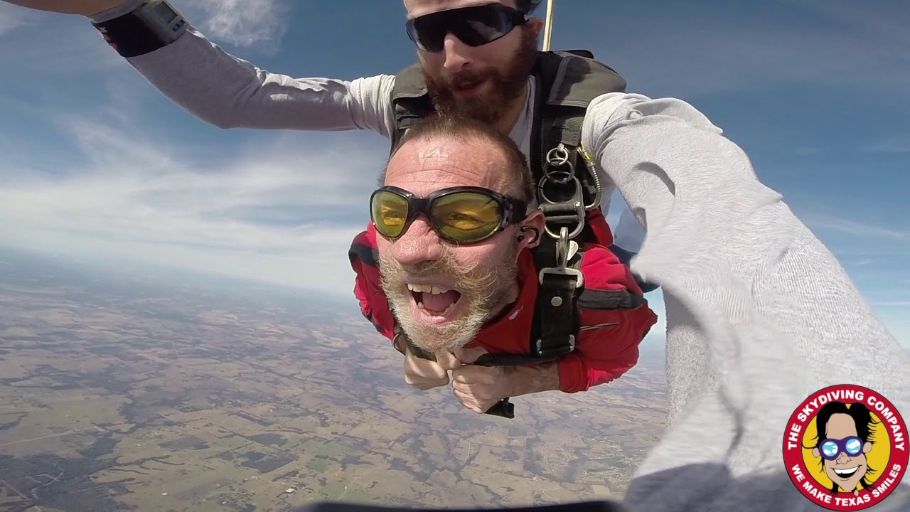 Tandem Skydiving Paul From Galveston, Texas YouTube