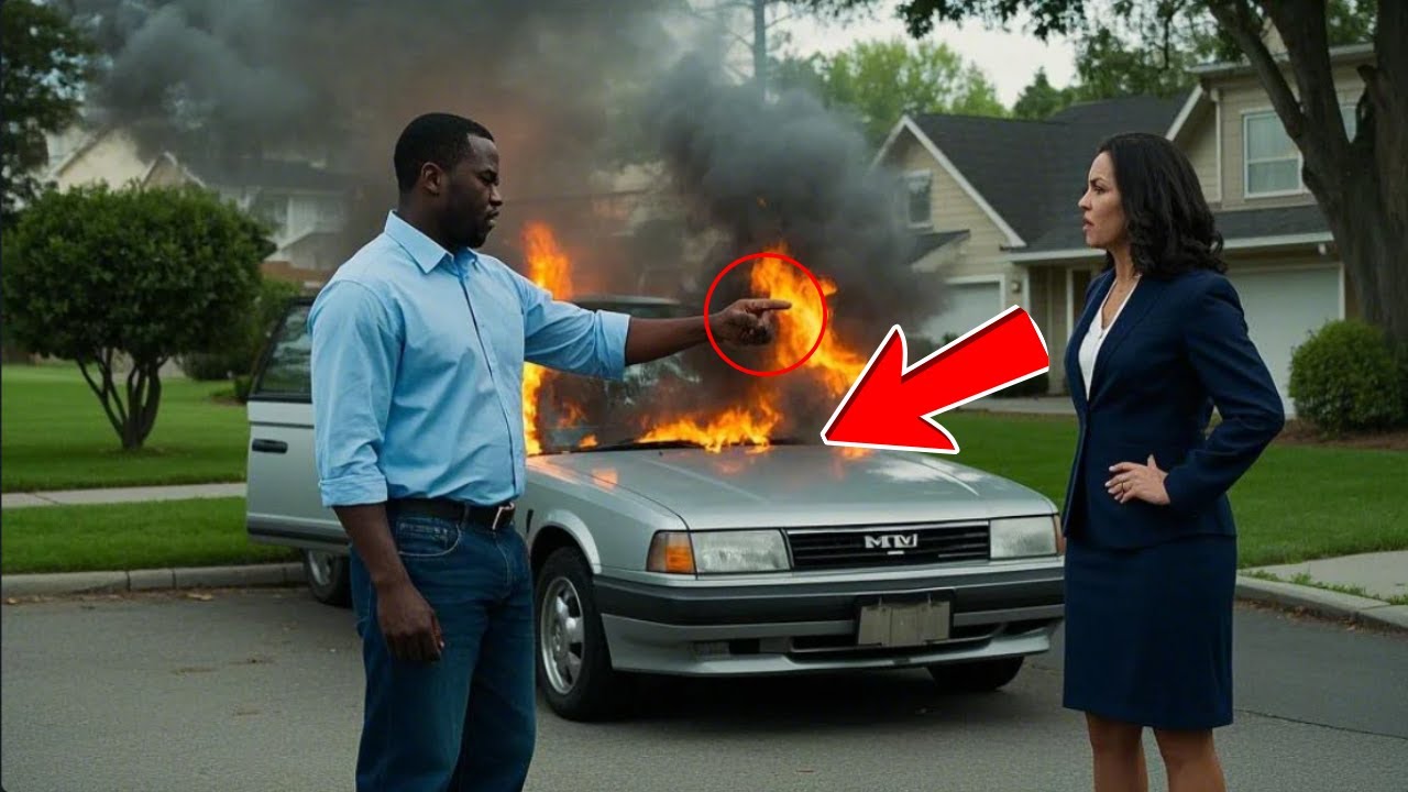 hoa karen burns a black man’s car… then panics when she learns who he really is!
