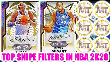 *NEW* TOP SNIPE FILTERS IN NBA 2K20! DO THIS RIGHT NOW TO MAKE MILLIONS! | NBA 2K20 MY TEAM