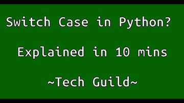 Python Switch-case implementation in 10 mins