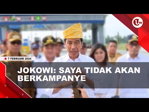JOKOWI TEGASKAN TIDAK AKAN TURUN BERKAMPANYE | U-NEWS