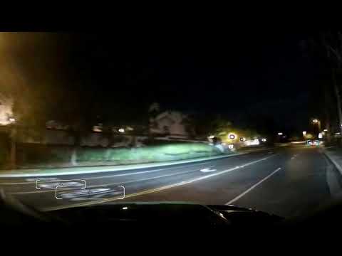 Easy Fleet GPS AI SafetyCam - Stop Sign at Night