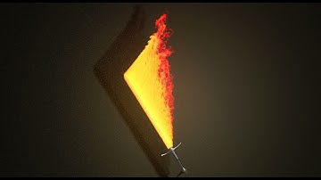 Houdini Redshift fire sword/blade