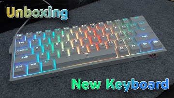 Unboxing: Redragon K617 Fizz White, New Keyboard to Coding :)