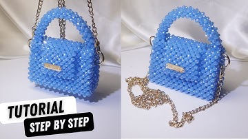 Beaded Bag Tutorial for Beginners | How to Make A Beaded Handbag in Lake Blue Beads | Girlglow Kit 5