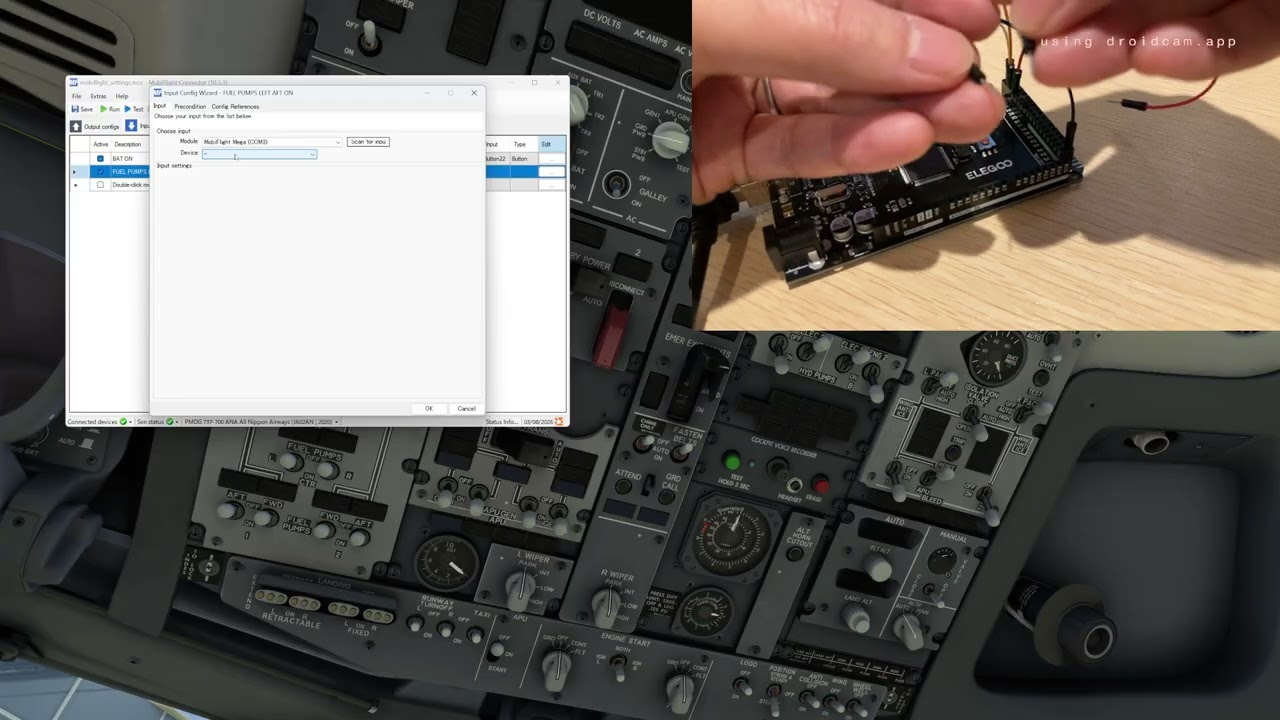 ArduinoでB737のオーバーヘッドパネルを動かす1｜keisim