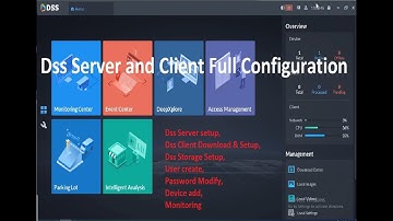 How to Dss4004 Server Configuration | Dss Client Configuration | Dss Server Full Configuration