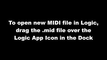 How to Export and Imort MIDI using Logic Pro X!