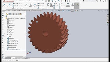 Solidworks design gears: Helical Gear