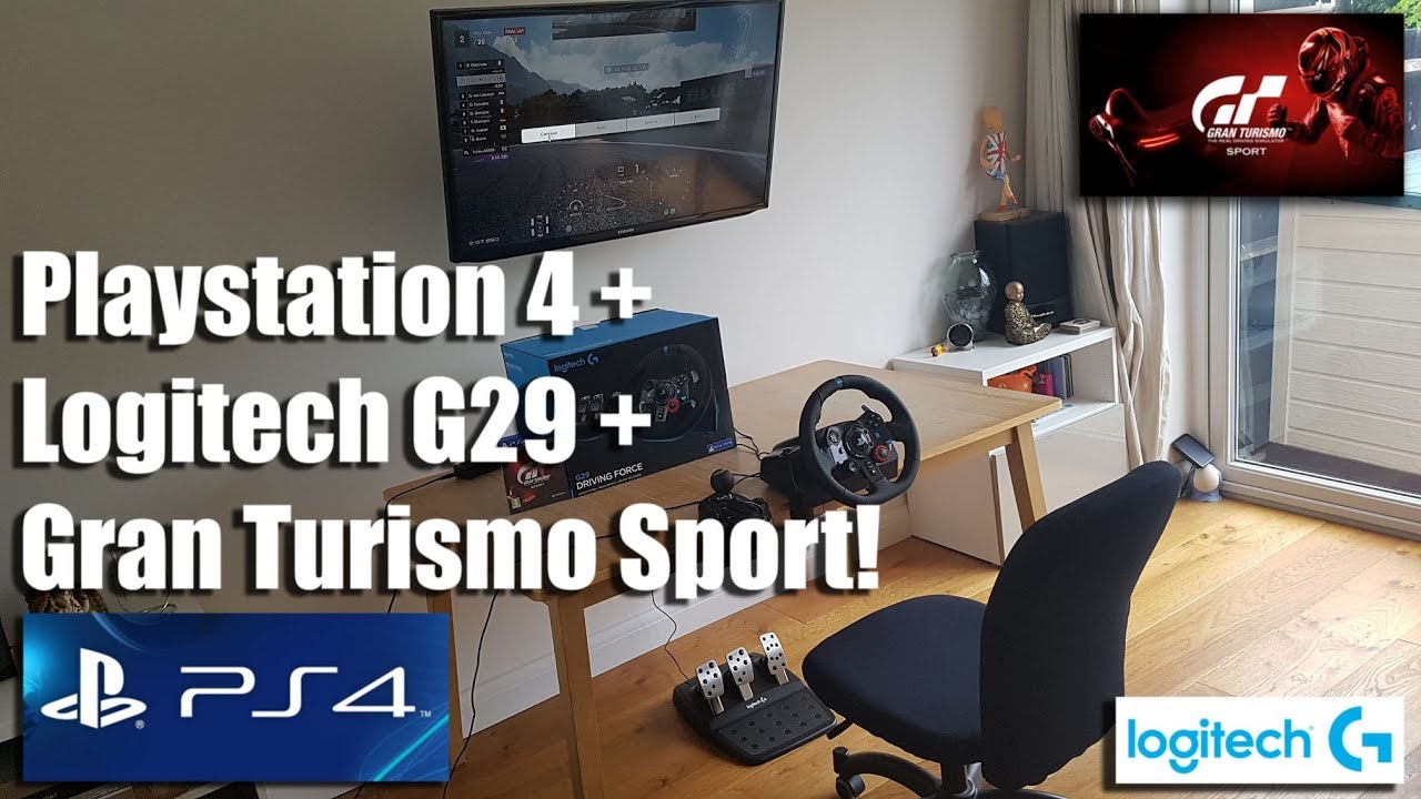 apparat jubilæum kaos PS4 Logitech G29 steering wheel + Shifter in action with Gran Turismo Sport  - YouTube