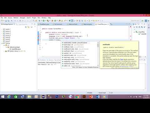 Java Programming - Area Of Rectangle