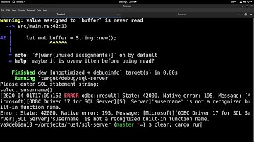 Connecting Rust to Microsoft SQL Server on Linux