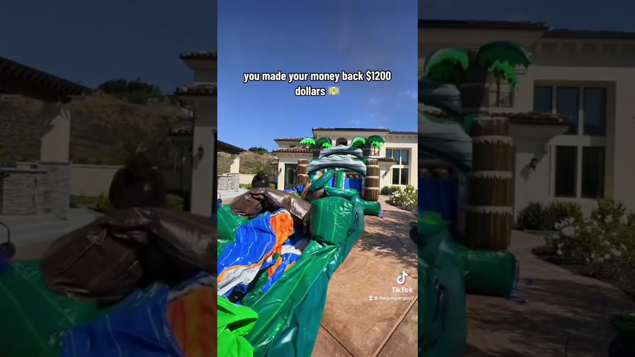 ￼ How much money can you make in a day renting bounce houses? ￼