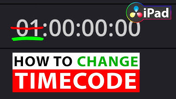 How To Change the Timecode in DaVinci Resolve iPad!