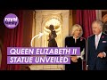 New Statue of Queen Elizabeth II and Prince Phillip at Royal Albert Hall Unveiled by King and Queen