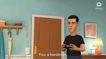 Kid crying over game (warhawk) Made In Plotagon Part 3 To 8