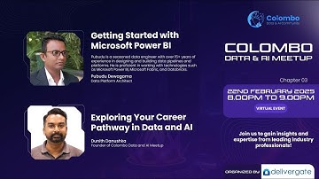 Colombo Data & AI Meetup - Recording 22/Feb/2025