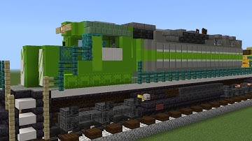 Minecrafting Tutorial - FURX SD40-2 Locomotive How to Build
