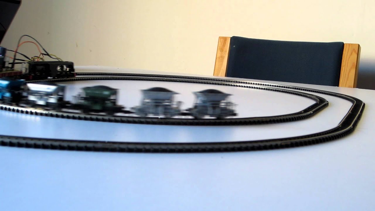 Autonomous Model Train with Arduino - YouTube