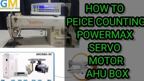 How to Counter setting  of powermax digital ac servo motor control box AHU 58A-55