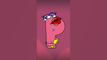 Alphabet Lore All P - Infinite Zoom #3d #animation #alphabetlore