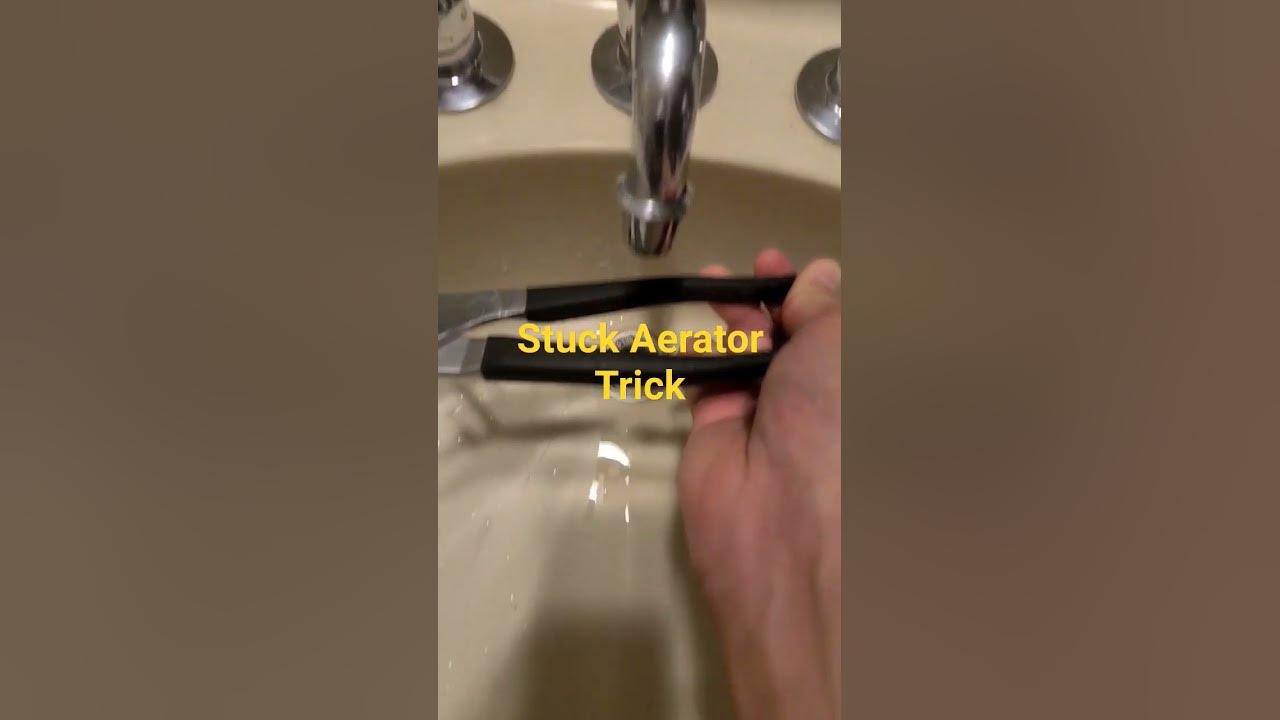 Quick hack to remove a stuck aerator YouTube