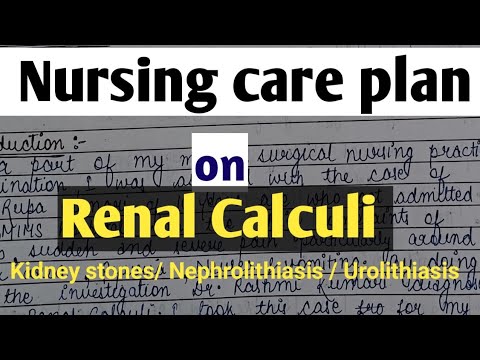 nursing care plan on renal Calculi/ncp on kidney stones/ncp for kidney ...