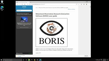 5 - Download and launch BORIS for Windows 10