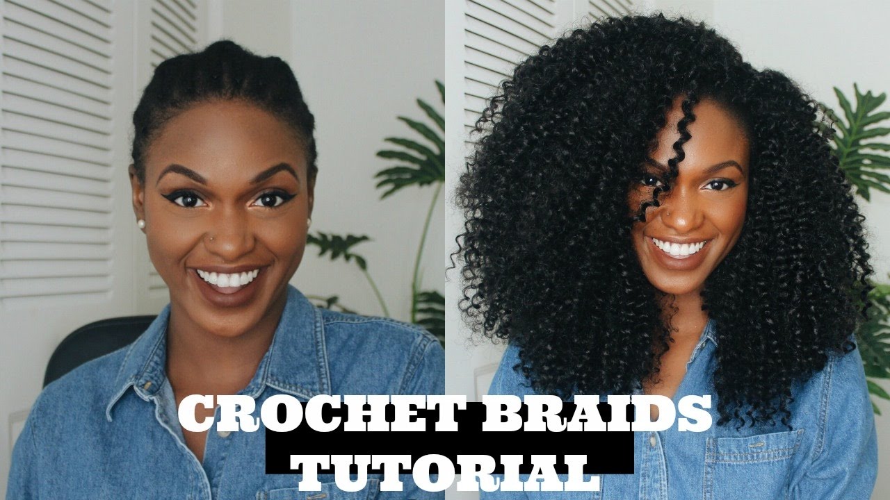 How to install Kinky Curly Crochet braids - Outre X-Pression 4 in 1 +  Giveaway! 