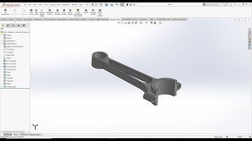 Design Of connecting rod in SolidWorks.