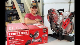Craftsman 10in FOLDING Compound Miter Saw Unboxing