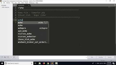 2. Pemrograman PHP dari Nol - Komentar di PHP