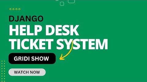Django Help Desk Ticket System Project.