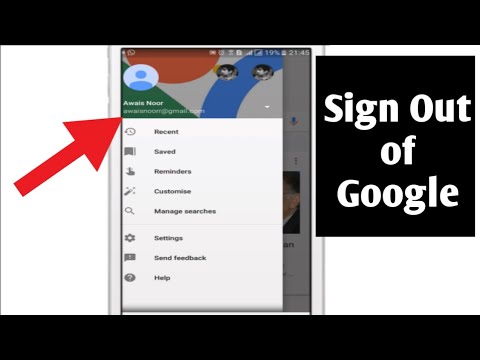 How to log out google account from phone