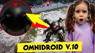 Omroi̇d Robot Drone Kameralarina Yakalandi