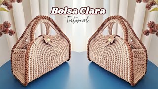 картинка: КАК СДЕЛАТЬ ПРОСТУЮ И ЭКОНОМИЧНУЮ СУМКУ КРЮЧКОМ/Сумка Clara