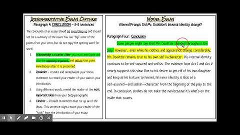 Pygmalion Argumentative Essay Screencast - Google Slides