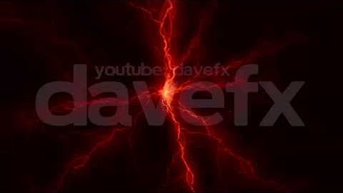 DAVE FX -  Red Lightnings Storm Background Animation